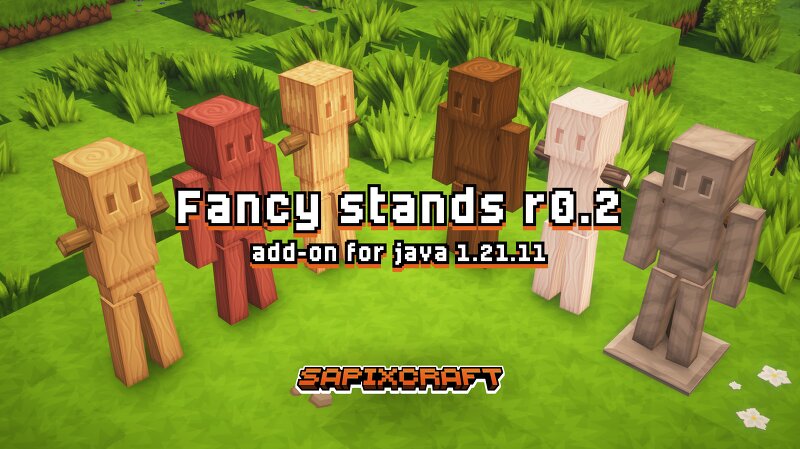 Fancy Stands - Sapixcraft add-on | 512x → 16x | Reimagined Armorstands preview