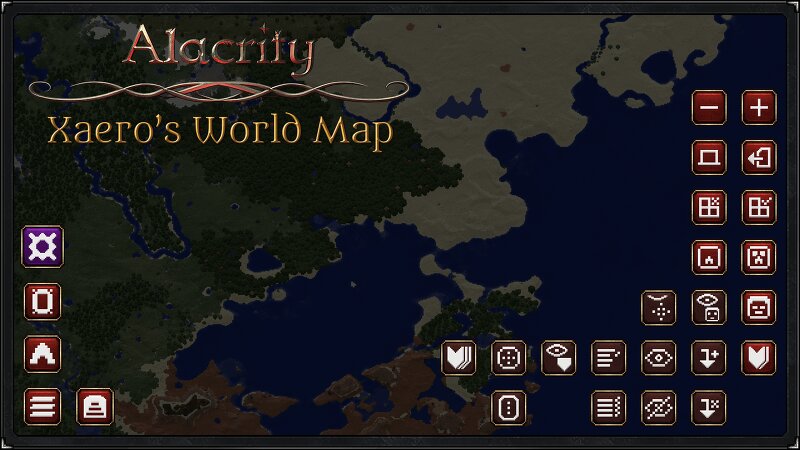 Alacrity | Xaero's World Map Support preview