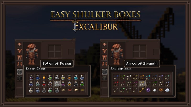 Excalibur | Easy Shulker Boxes Support preview