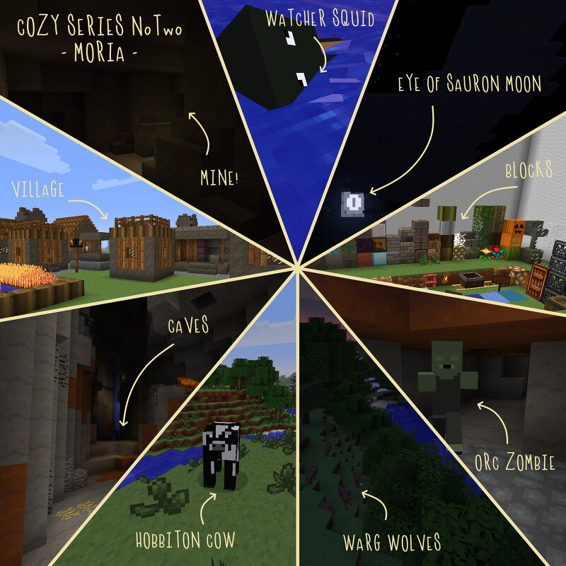 Cozy Series #2: Cozy Moria (16x Texture Pack) (Alpha, Beta, & r1.2.5) preview