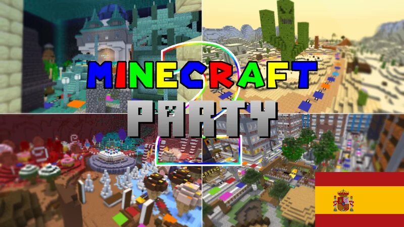 Traducción Español de Minecraft Party 2 preview