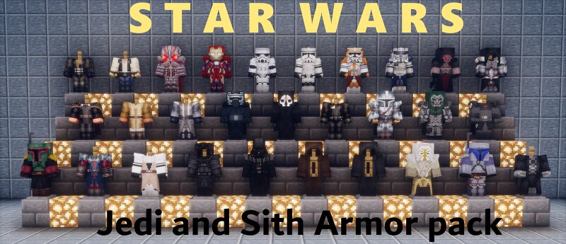 STAR WARS | Sith and Jedi Armor pack for MINECRAFT preview
