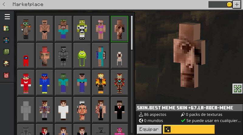 Best Meme Skin +67 Bedrock Skin preview