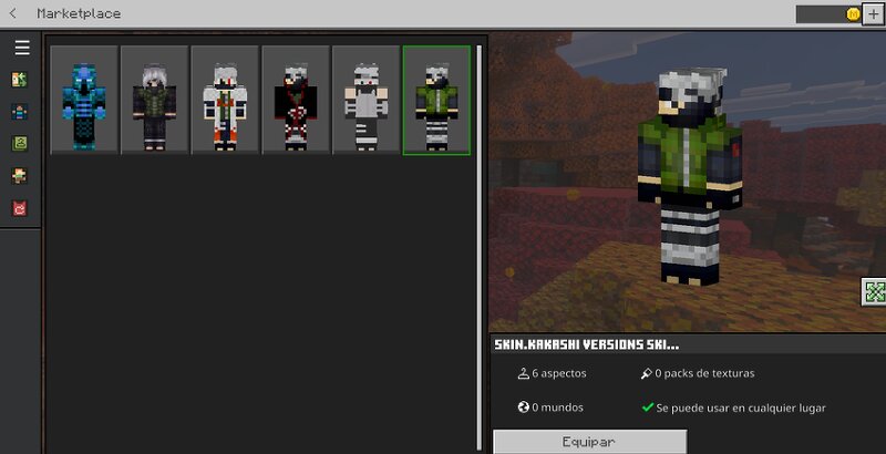 Kakashi Skin - Bedrock Naruto preview