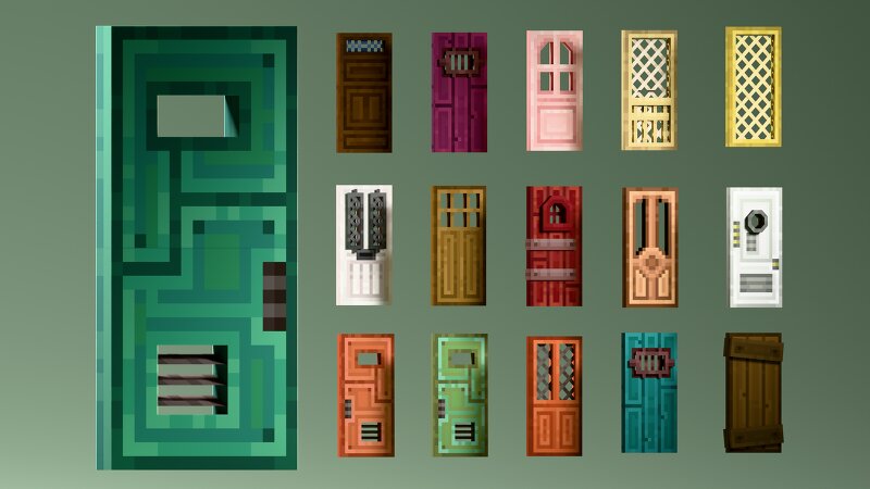 RECREATED DOORS 1.21.6+ preview