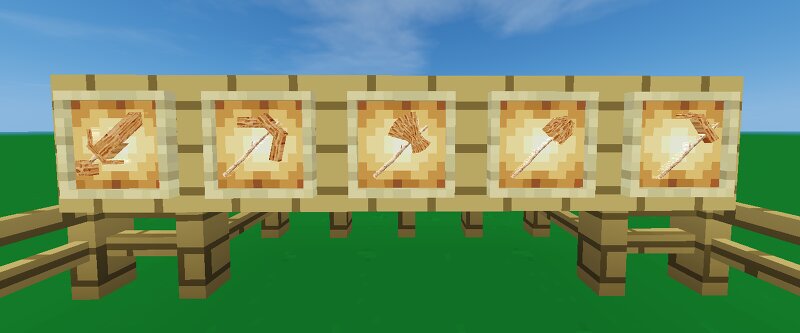 Realistic wooden tools for 1.20 preview