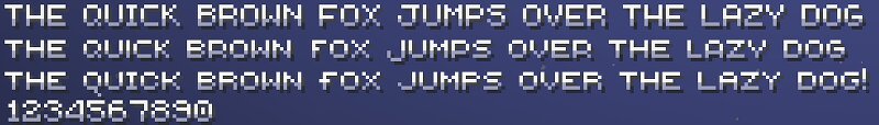 qrafty's Shaded Capitalized Font preview