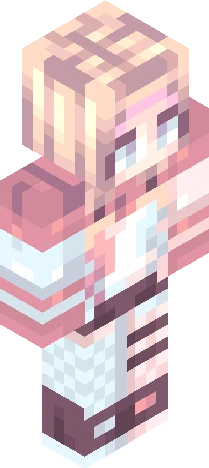 rendered in a pixelated Minecraft skin preview