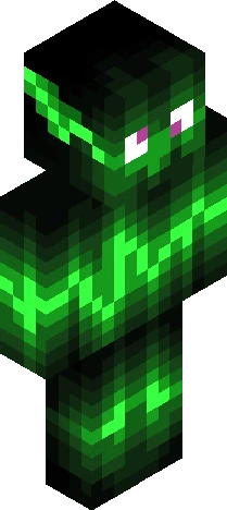 Red Enderman Minecraft skin preview
