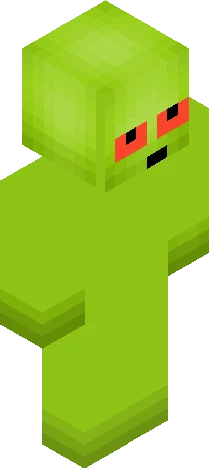 Red Creeper Minecraft skin preview