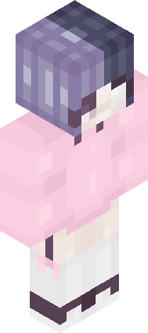 image displays a video Minecraft skin preview