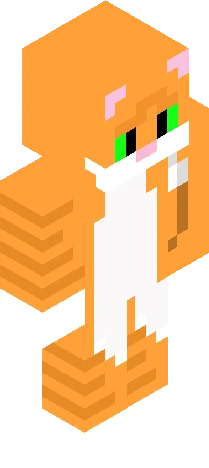 Green Cat Minecraft skin preview