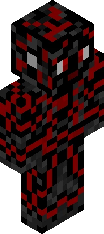 red and black checkered flag Minecraft skin preview