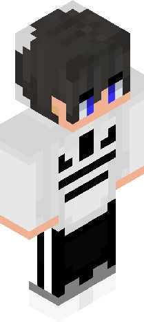 image displays a video Minecraft skin preview
