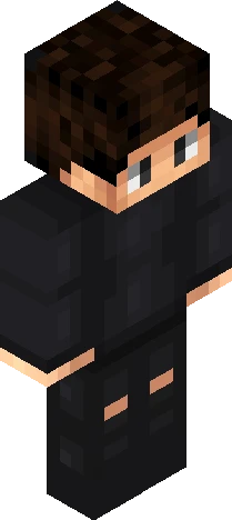 image displays a video Minecraft skin preview