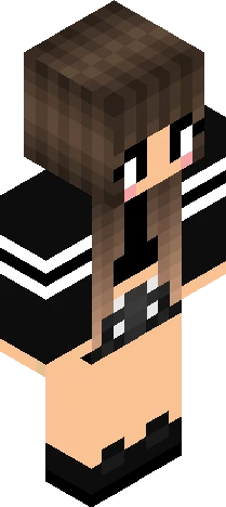 image displays a video Minecraft skin preview