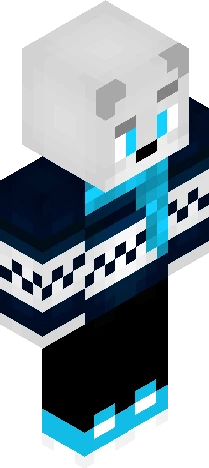 Skin 40cfe8 Minecraft skin preview