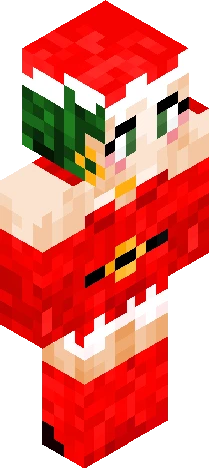 designed to resemble Santa Minecraft skin preview