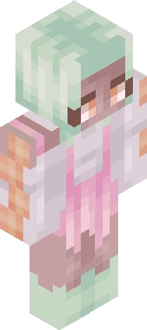 pixelated figure, which suggests Minecraft skin preview