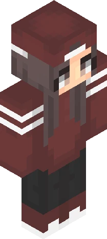 image displays a video Minecraft skin preview