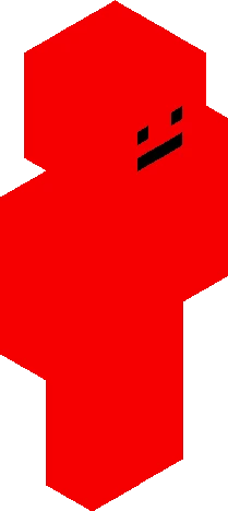 red cube Minecraft skin preview