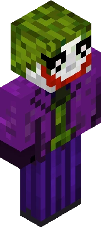 representation of the Joker Minecraft skin preview