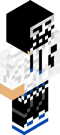image displays a video Minecraft skin preview