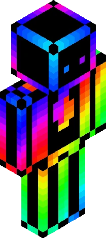 Rainbow Steve. Skin Minecraft skin preview