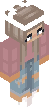 female figure, likely from Minecraft skin preview