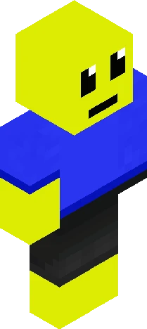 simplistic, stylized figure that Minecraft skin preview