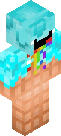 pixelated character that appears Minecraft skin preview