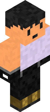 image displays a video Minecraft skin preview