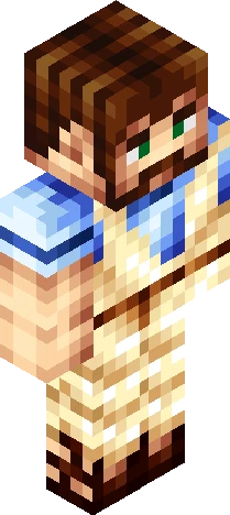 pixelated representation commonly found Minecraft skin preview