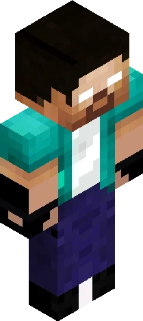 male figure with a Minecraft skin preview