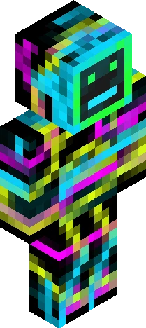 pixelated representation, which suggests Minecraft skin preview