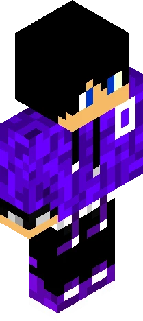 image displays a video Minecraft skin preview