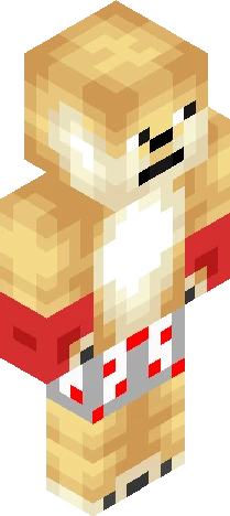 simplistic, blocky figure that Minecraft skin preview