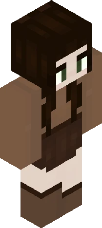 image displays a video Minecraft skin preview