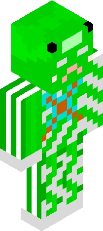 Green Creeper Minecraft skin preview