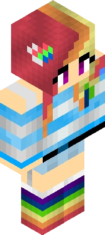 Red Mage Minecraft skin preview