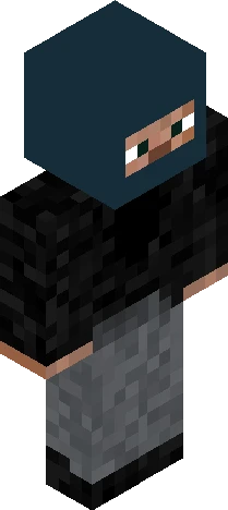 image displays a video Minecraft skin preview