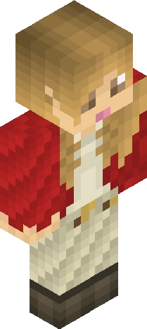 female avatar with stylized Minecraft skin preview