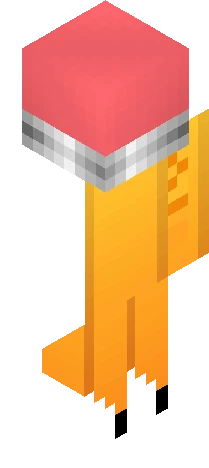 image displays a stylized, Minecraft skin preview