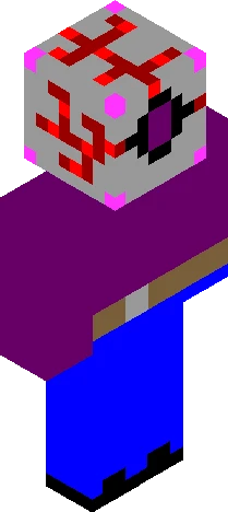 image displays a stylized Minecraft skin preview