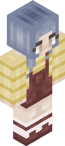 rendered in a pixelated Minecraft skin preview