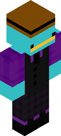BastiGHG x Perry with hat (credits to: derkurai) Minecraft skin preview