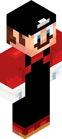 Red Star Mario Minecraft skin preview