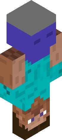Steve with dinnerbone Minecraft skin preview