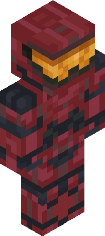 red master cheif 2 Minecraft skin preview