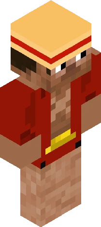 luffy steve Minecraft skin preview